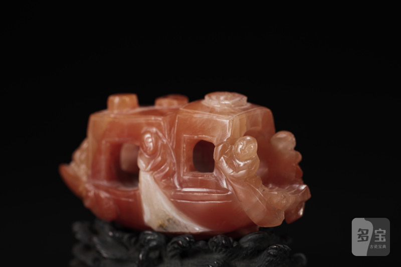 清  南红玛瑙一帆风顺 - 图4